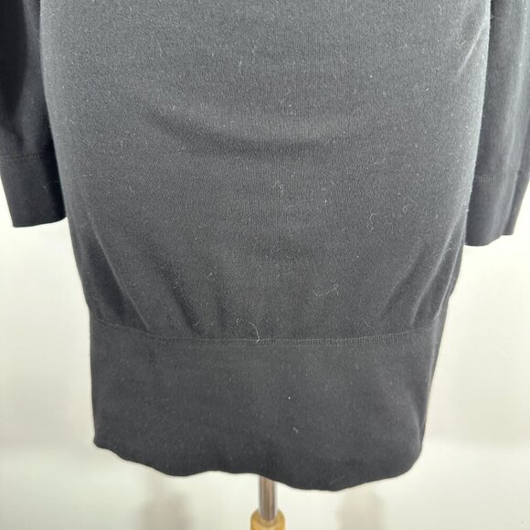 Standard James Perse Women's Funnel Neck Dress Size S 1 Black Cotton USA Made - Picture 7 of 12